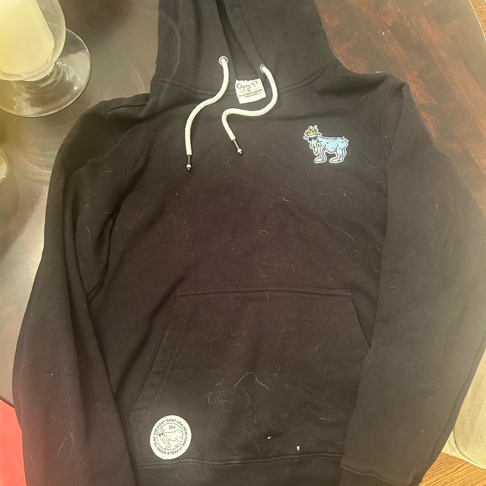 Goat USA Black Hoodie Adult XS or boys XL